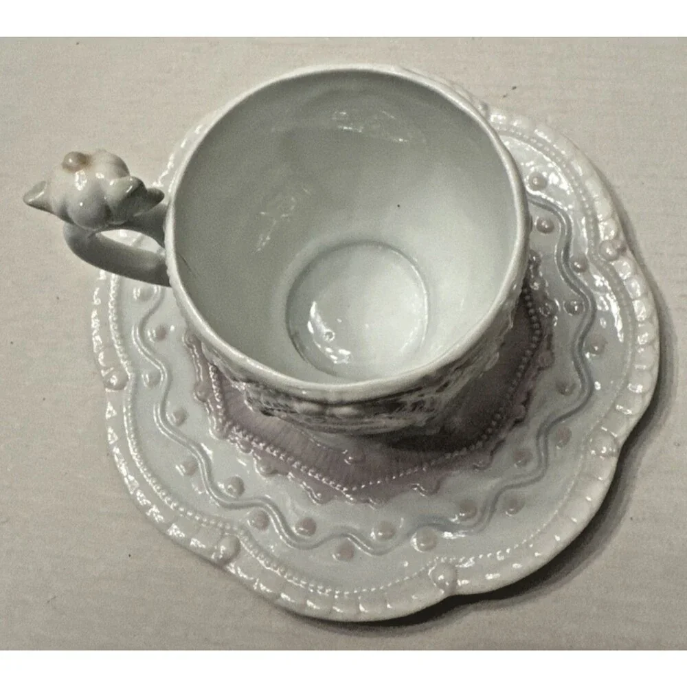 Enesco 1994 Precious Moments Collection October Teacup Saucer Set NEW